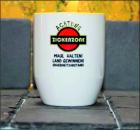 Weiße Tasse mit Spruch "ACHTUNG ZICKENZONE"